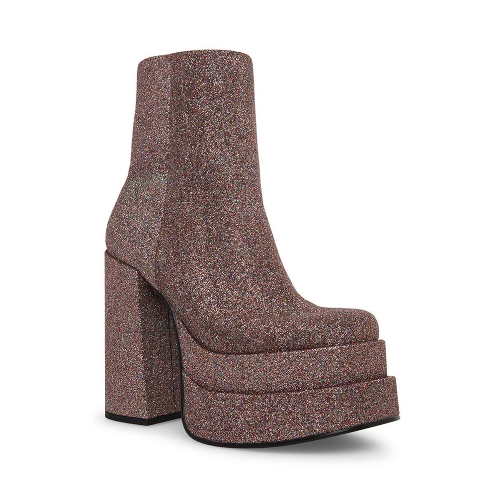 NEW Steve Madden Cobra Glitter Multi Platform Heels